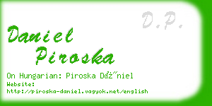daniel piroska business card